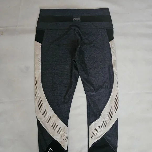 PINK Victoria's Secret Women's  Full Length Color Block Ultimate Leggings Size L - Picture 6 of 16